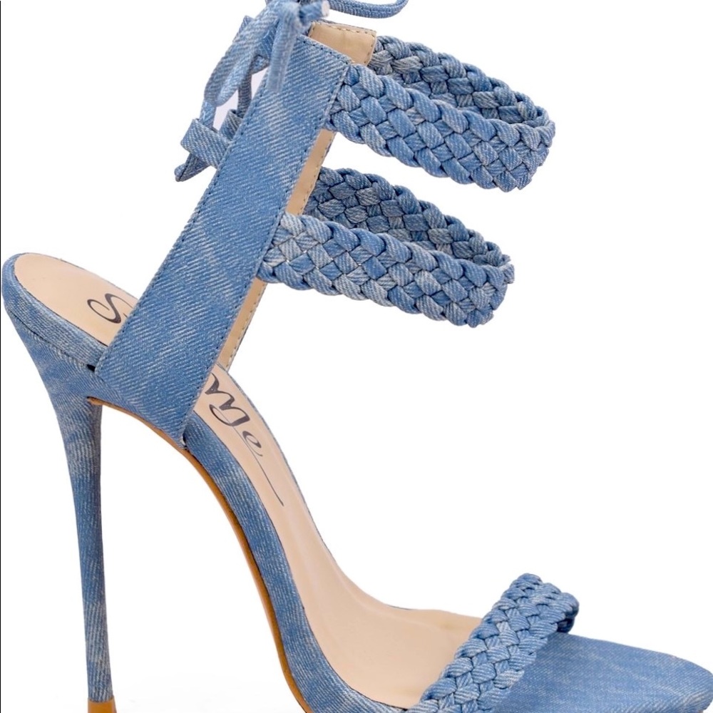 Women’s Blue Denim High Heel Stiletto Shoe
